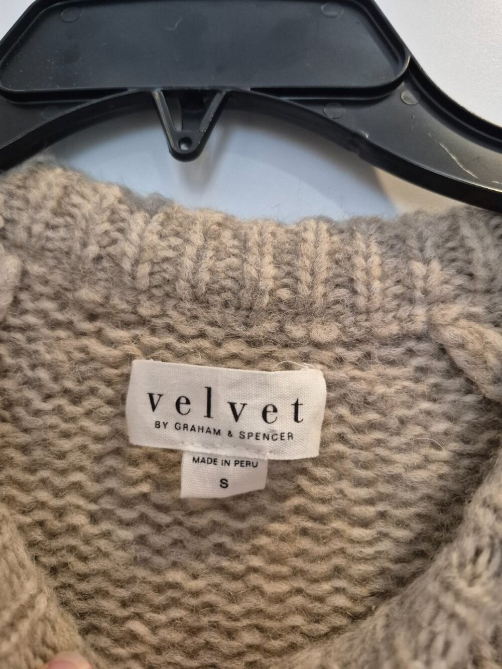Velvet by Graham & Spencer Alpaca Blend Sweater | Size Small | Made in Peru - Picture 3 of 3